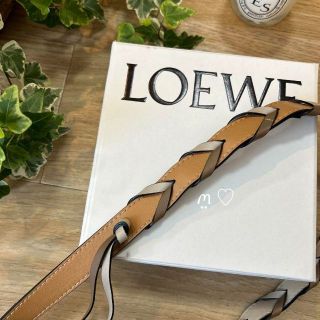 LOEWE - LOEWE ロエベ シンブレイデッドストラップ 編み込みショルダー