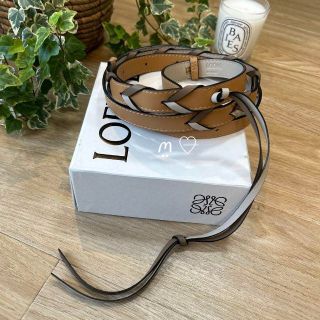 LOEWE - LOEWE ロエベ シンブレイデッドストラップ 編み込みショルダー