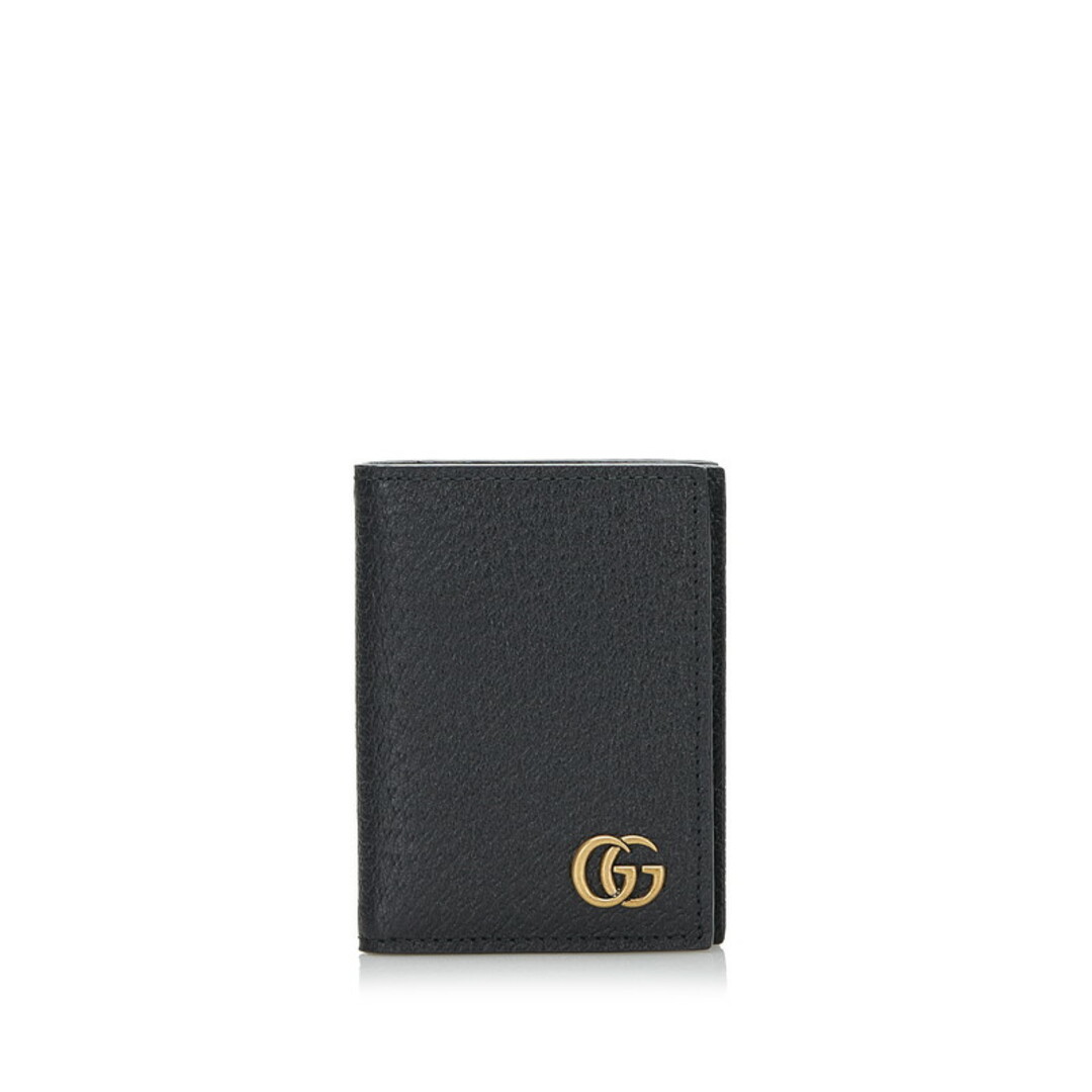 美品 グッチ GGマーモント ダブルGG カードケース 名刺入れ 428737 レザー レディース GUCCI 【1-0092398】 |  フリマアプリ ラクマ