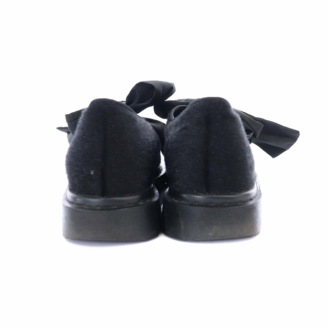 merry jenny(メリージェニー)のメリージェニー ハラコライクbigリボンシューズ 23.5cm 黒 ブラック レディースの靴/シューズ(その他)の商品写真