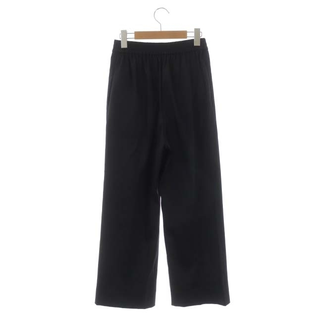 ヨリ 22AW ウィンターサテンワイドパンツ フレア センタープレス