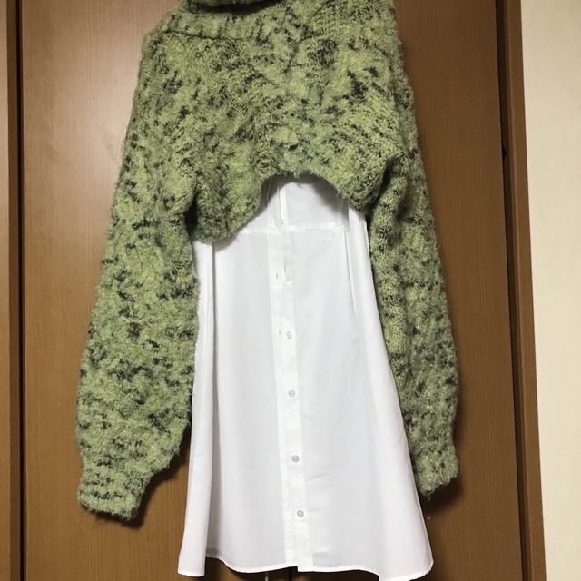 Ameri VINTAGE(アメリヴィンテージ)のUND 2WAY LOOP YARN SHORT KNIT レディースのトップス(ニット/セーター)の商品写真