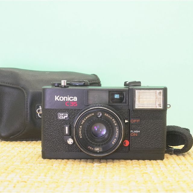 フィルムカメラ完動品◎KONICAコニカ C35 EF フィルムカメラ 後期モデル #910