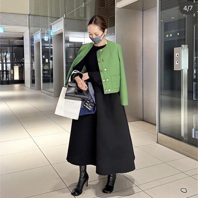 bluelea ブルレア Double Button Tweed Jacketの通販 by ricochann|ラクマ