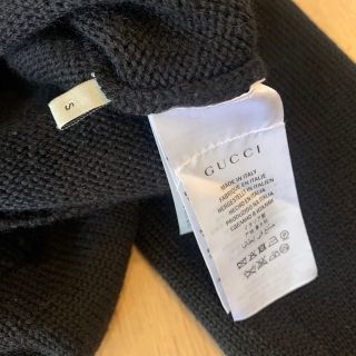 17A/W【美USED】GUCCI 蜂 アップリケ セーター S ニット