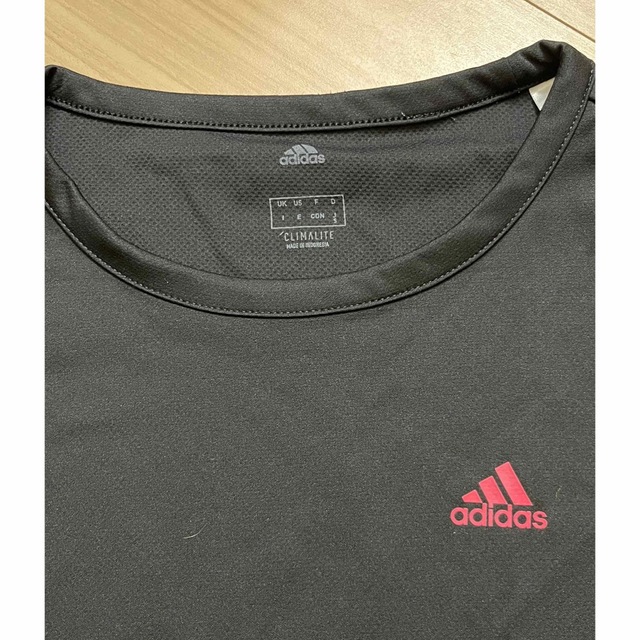 adidas(アディダス)のadidas  アディダス　長袖TシャツS  黒  レディース　ブラック レディースのトップス(Tシャツ(長袖/七分))の商品写真