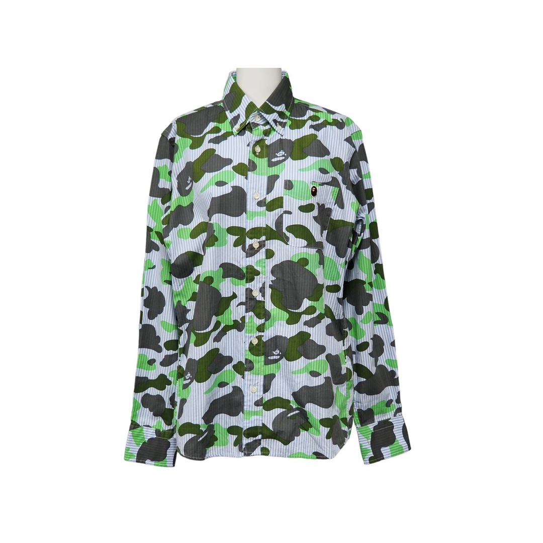 A BATHING APE(アベイシングエイプ)のA BATHING APE アベイシングエイプ 長袖シャツ bape シャツ ヴィンテージ 14037 SHA801016X 中古 47606 メンズのトップス(シャツ)の商品写真