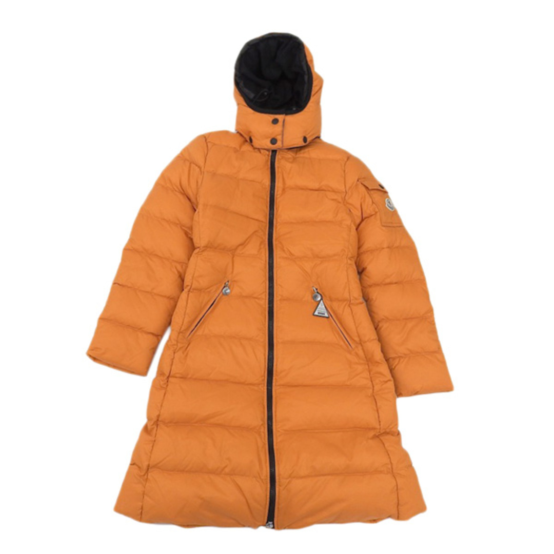 MONCLER モンクレール ナイロン ロング ダウンコート #00 オレンジ gy