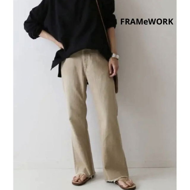 美品♡■FRAMeWORK■DENIM ストレートフレアパンツFRAMeWORK