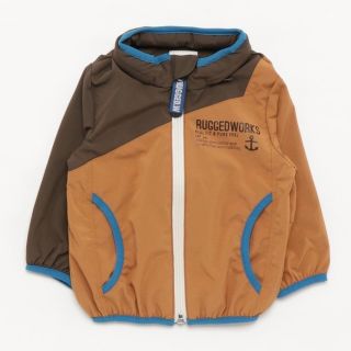 ラゲッドワークス(RUGGEDWORKS)のRUGGEDWORKS ワンショルダーポケッタブルジャケット 80cm 茶色(ジャケット/コート)