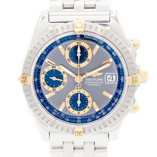 ブライトリング(BREITLING)のBREITLING ブライトリング クロノマット ビコロ B13352 クロノグラフ デイト グレー SS ステンレス イエローゴールド コンビ メンズ 自動巻き【自社保証6ヶ月】【腕時計】【中古】(腕時計(アナログ))