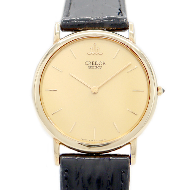 SEIKO - 電池交換済 SEIKO セイコー クレドール 金無垢 8J80 SEIKO - 電池交換済 SEIKO セイコー クレドール 金無垢 8J80