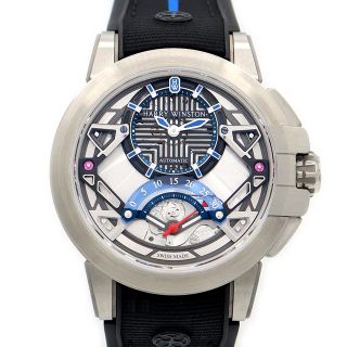 ハリーウィンストン(HARRY WINSTON)のほぼ新品 内部点検済 HARRY WINSTON ハリーウィンストン プロジェクト Z14 OCEARS42ZZ001 シルバースケルトン ザリウム 純正ベルト 純正尾錠 メンズ 自動巻き【6ヶ月保証】【腕時計】【中古】(腕時計(アナログ))