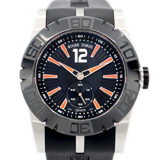 ロジェデュブイ(ROGER DUBUIS)のOH済 ROGER DUBUIS ロジェデュブイ ニュー イージーダイバー SED46 821 93 00/09A01/A 世界限定88本 黒 ブラック SS ステンレス セラミック 純正ベルト 純正尾錠 メンズ 自動巻き【6ヶ月保証】【腕時計】【中古】(腕時計(アナログ))