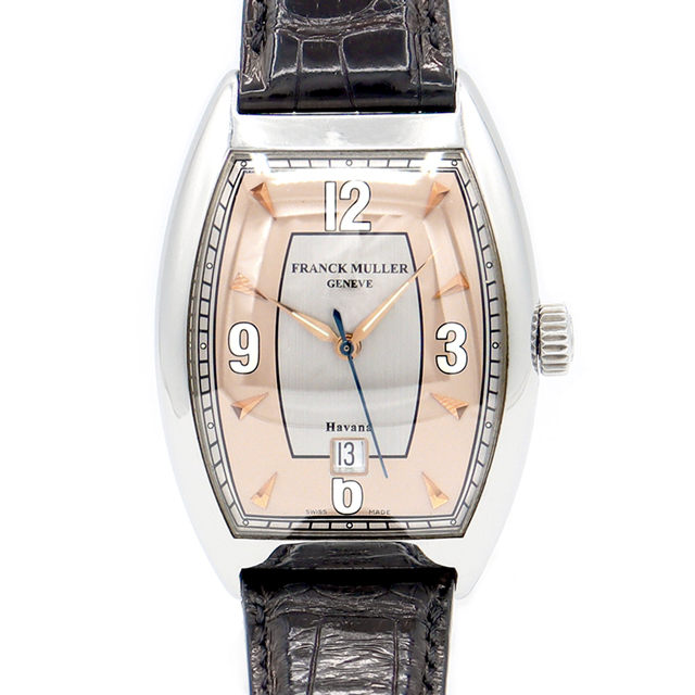 FRANCK MULLER(フランクミュラー)のFRANCK MULLER フランクミュラー トノーカーベックス ハバナ 7880 B SC DT HV デイト 茶 ライト ブラウン SS ステンレス 純正ベルト 純正尾錠 メンズ 自動巻き 【6ヶ月保証】【中古】【腕時計】 メンズの時計(腕時計(アナログ))の商品写真