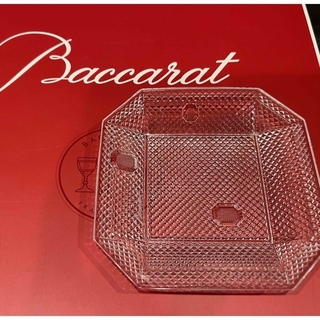 バカラ(Baccarat)の未使用　バカラ　スクエア　プレート　フランス製　ブランド　化粧箱(食器)