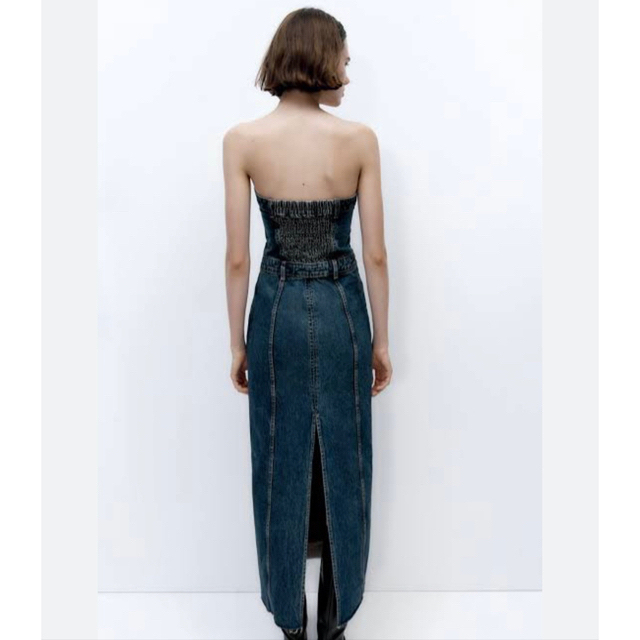 出品ラスト❗️zara ザラ デニム マキシワンピース ロング 2023 今期