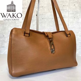 極美品】MAURO GOVERNA×WAKO キャメル レザー ハンドバッグの通販 by