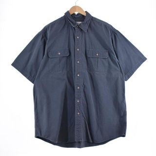 カーハート(carhartt)の古着 ビッグサイズ カーハート Carhartt 半袖 ワークシャツ メンズXXXL /eaa322958(シャツ)