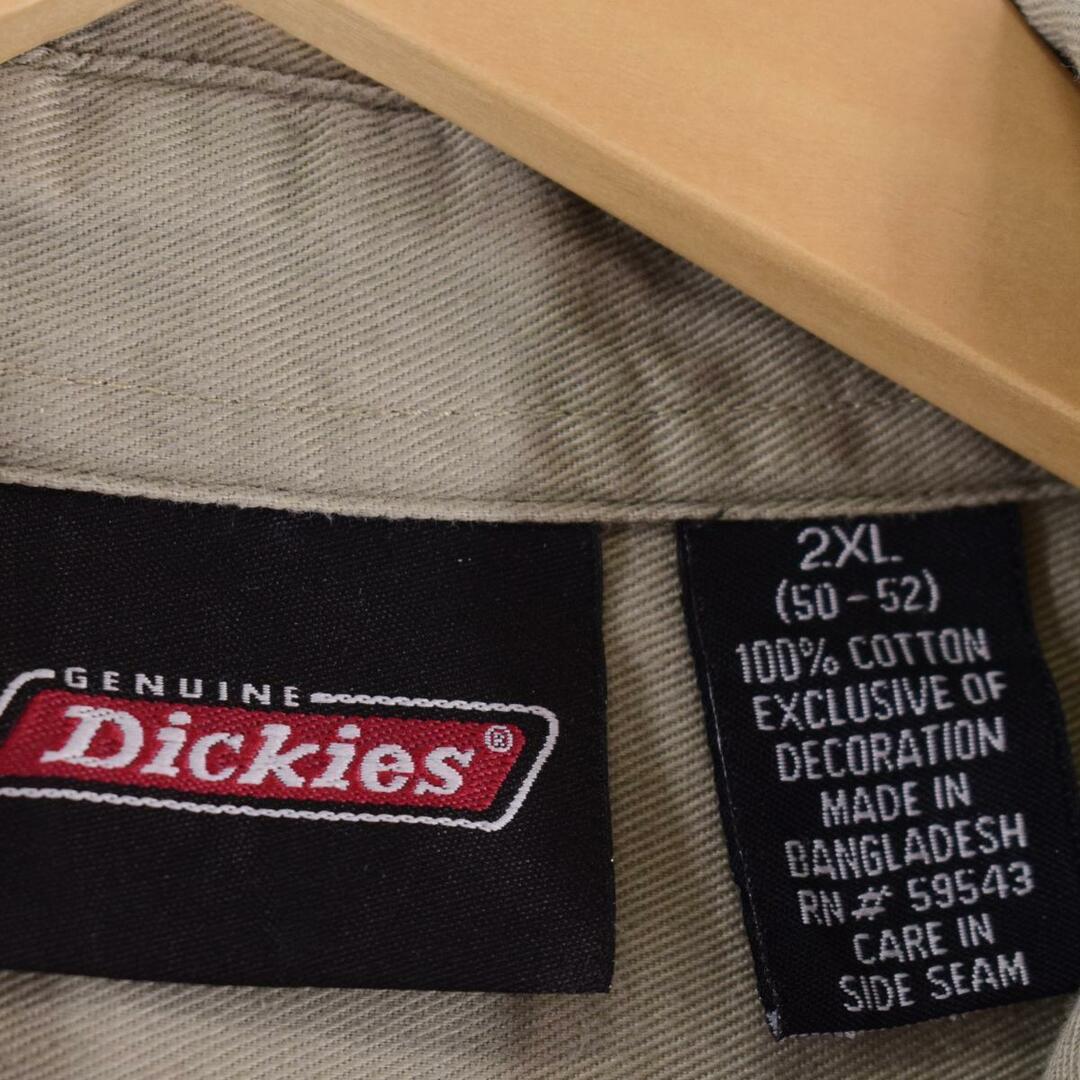 Dickies(ディッキーズ)の古着 ビッグサイズ ディッキーズ Dickies バイカラー 半袖 ワークシャツ メンズXXXL /eaa322960 メンズのトップス(シャツ)の商品写真