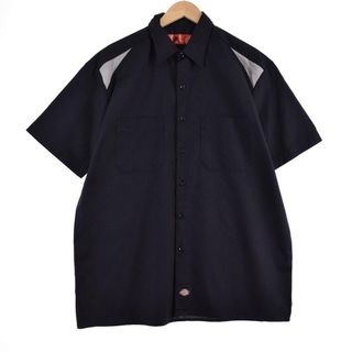 ディッキーズ(Dickies)の古着 ディッキーズ Dickies 半袖 ワークシャツ メンズL /eaa322963(シャツ)