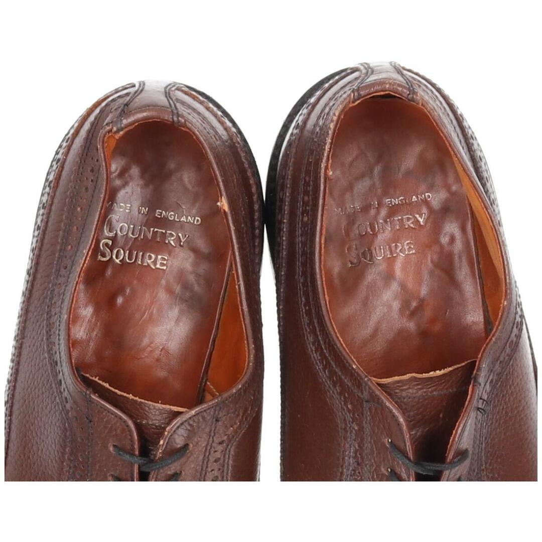 70年代 COUNTRY SQUIRE ウイングチップシューズ 英国製 10 D メンズ28.5cm ヴィンテージ /saa008750