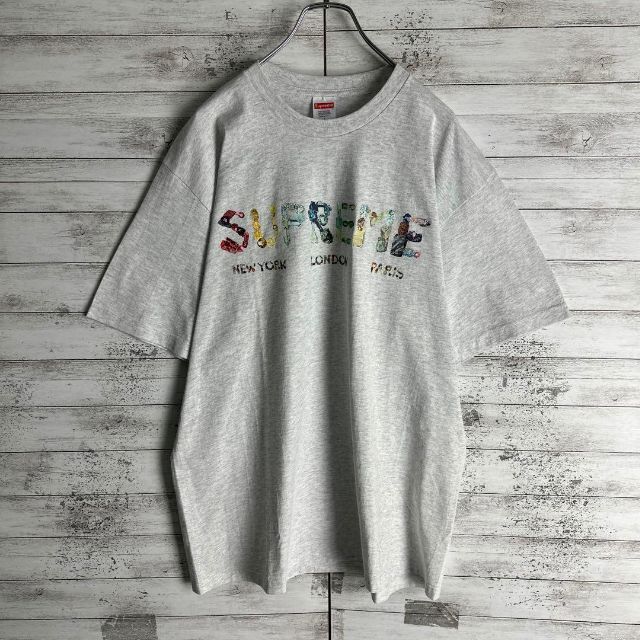 7416 【入手困難】シュプリーム☆ビッグロゴ定番カラー人気デザインtシャツ美品