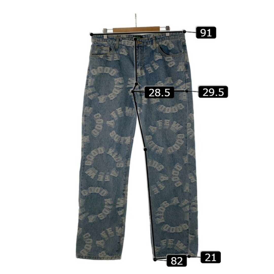 アフューグッドキッズ サークルロゴ デニムパンツ XL - デニム/ジーンズ