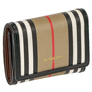 バーバリー(BURBERRY)の未使用 正規品 バーバリー 三つ折り財布 レディース ブラウン チェック レザー(財布)