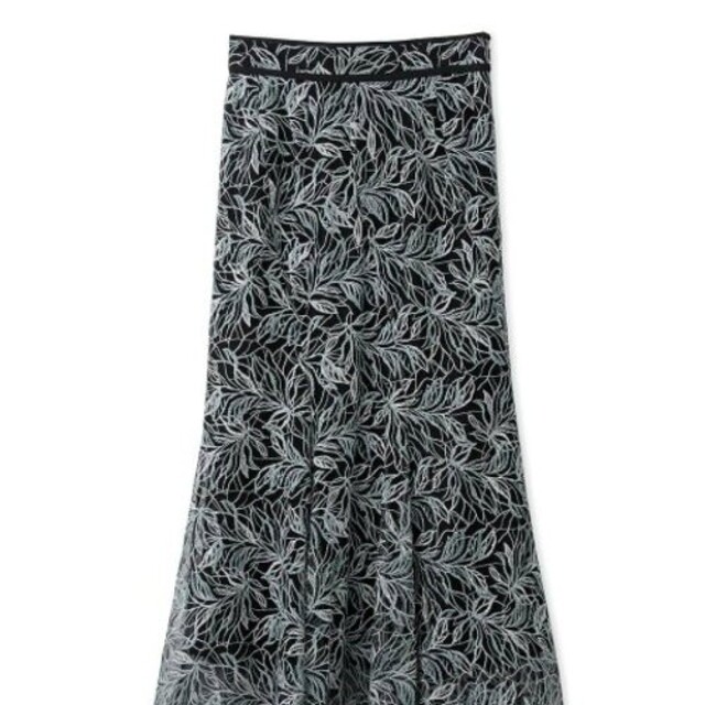 Lily Brown(リリーブラウン)のLily Brown　リーフ刺繍マーメイドスカート　ミント　0 レディースのスカート(ロングスカート)の商品写真