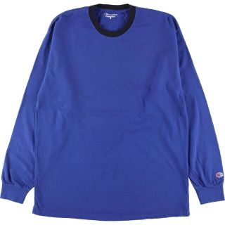 チャンピオン(Champion)の古着 チャンピオン Champion ロングTシャツ ロンT メンズL /eaa318534(Tシャツ/カットソー(半袖/袖なし))