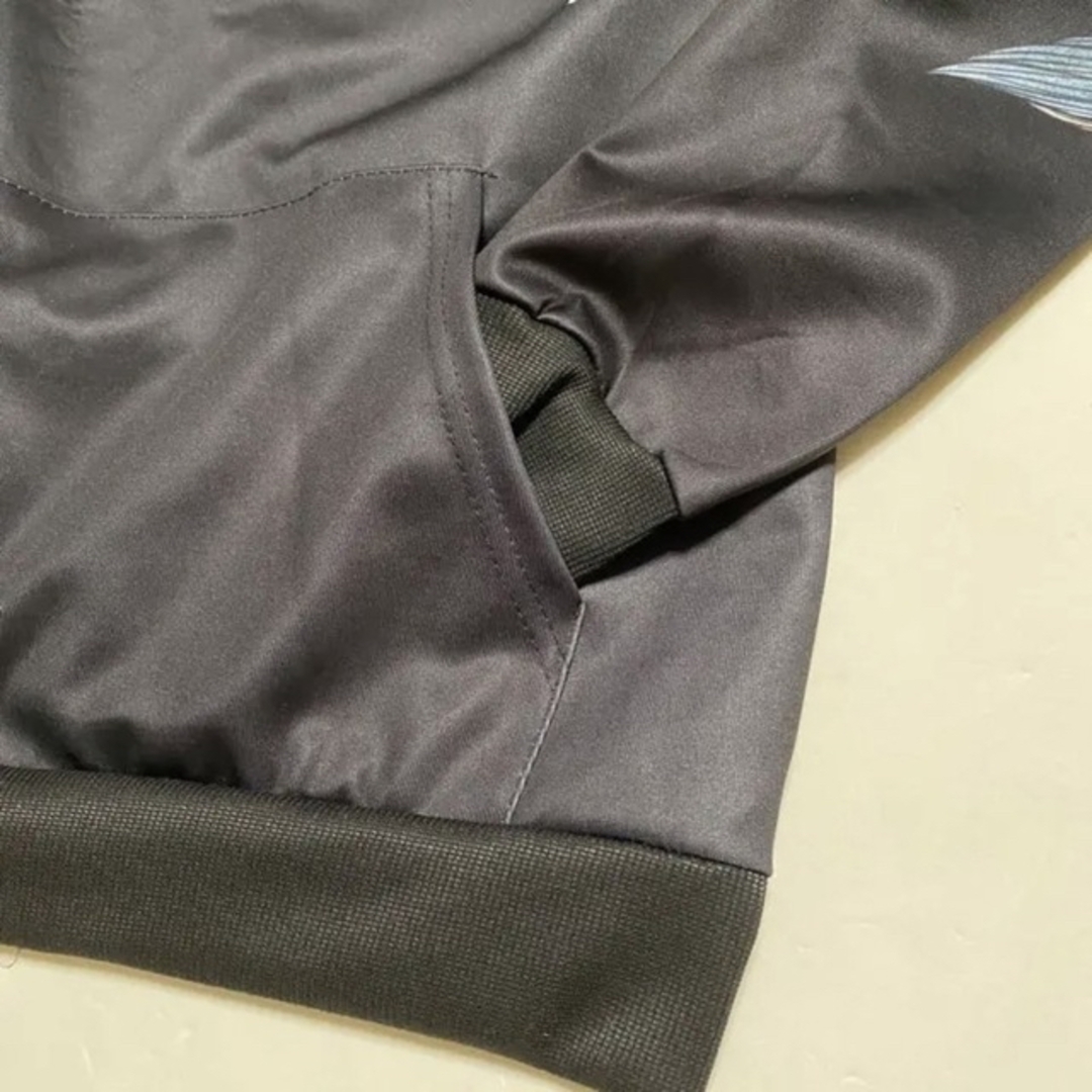 【美品】HOMIE&HOMME メンズ バックプリント パーカー ブラック メンズのトップス(パーカー)の商品写真