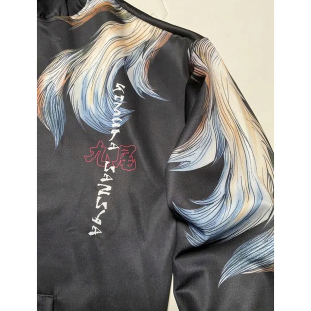 【美品】HOMIE&HOMME メンズ バックプリント パーカー ブラック メンズのトップス(パーカー)の商品写真