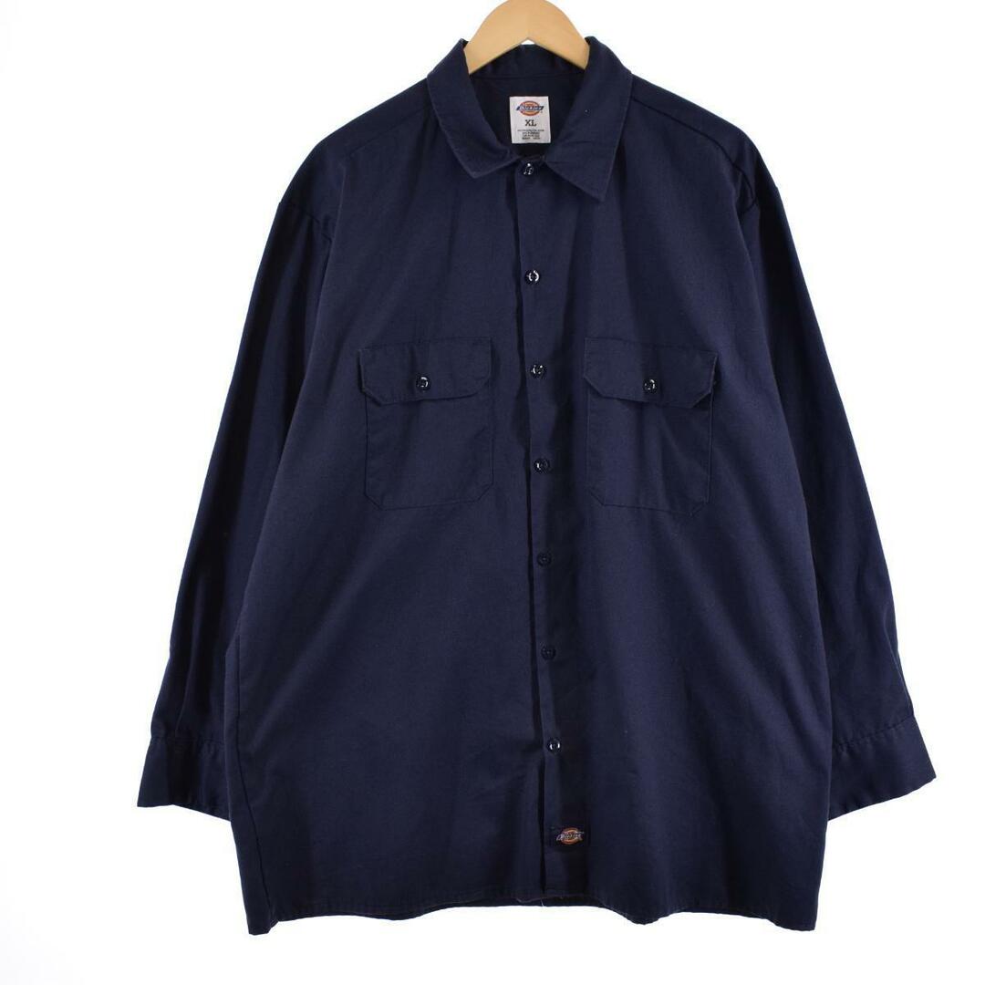 Dickies(ディッキーズ)の古着 ディッキーズ Dickies 長袖 ワークシャツ メンズXXL /eaa322588 メンズのトップス(シャツ)の商品写真