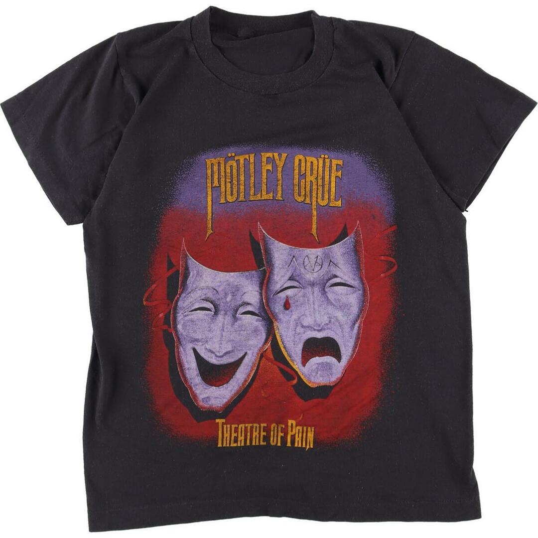 80年代 MOTLEY CRUE モントリ―クルー 両面プリント バンドTシャツ バンT レディースS ヴィンテージ /eaa323047