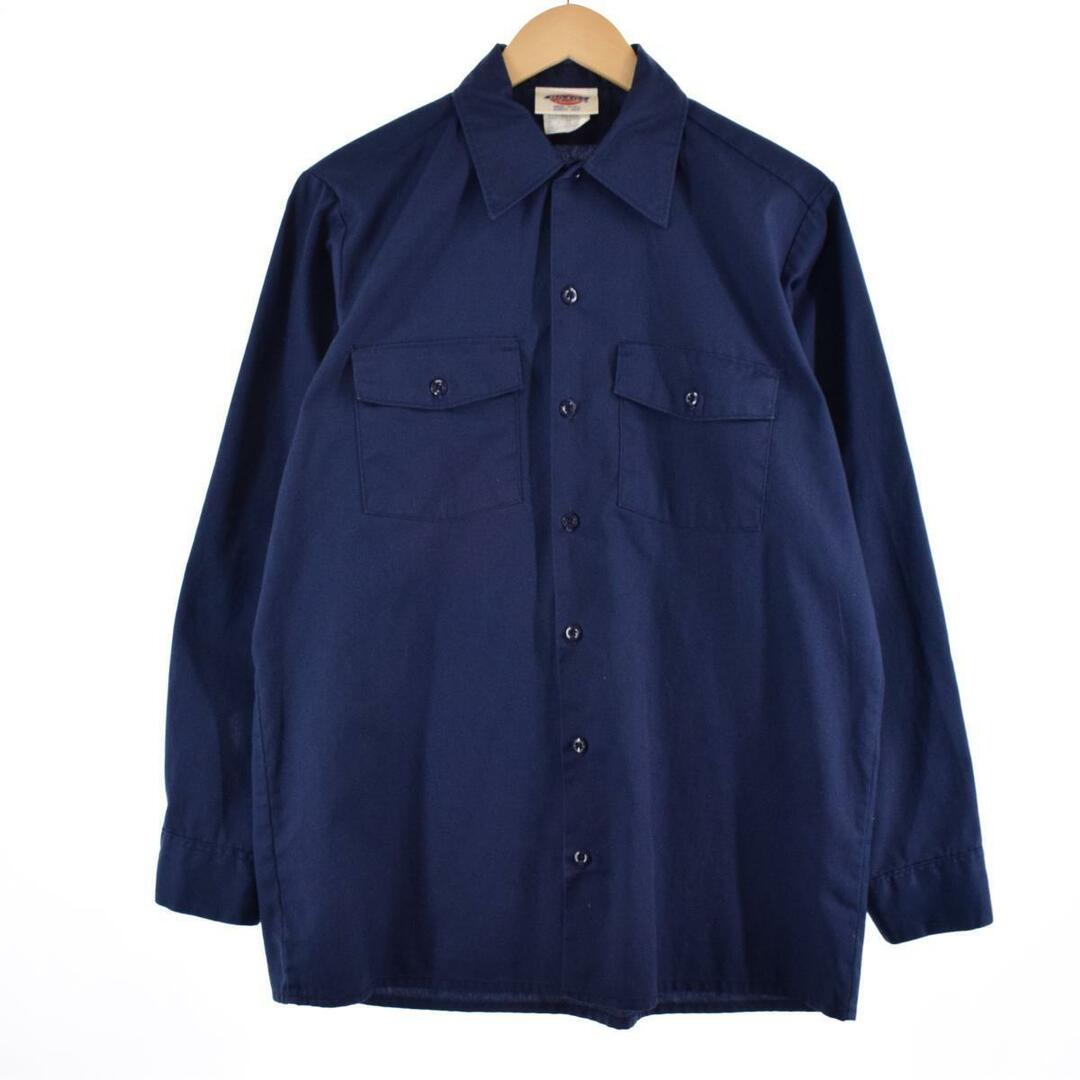 Dickies(ディッキーズ)の古着 ディッキーズ Dickies 長袖 ワークシャツ メンズL /eaa322594 メンズのトップス(シャツ)の商品写真