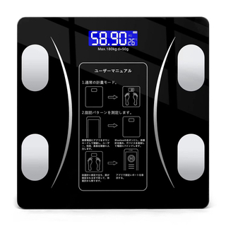 ❣️アプリで体重管理❣️体重計 測定Bluetooth 小型軽量 薄型(その他)