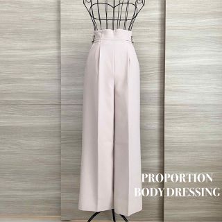 プロポーションボディドレッシング(PROPORTION BODY DRESSING)のプロポーションボディドレッシング　サイドバックルワイドパンツ(カジュアルパンツ)