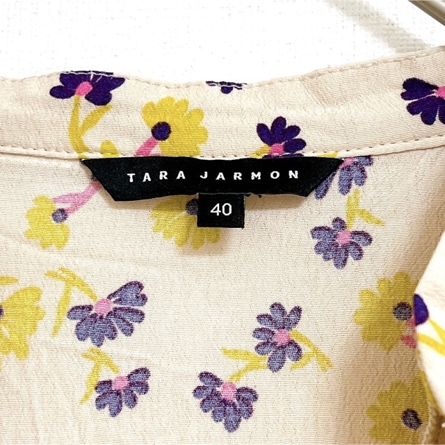 TARA JARMON - TARA JARMON フラワープリントワンピース ドレス【40・L ...