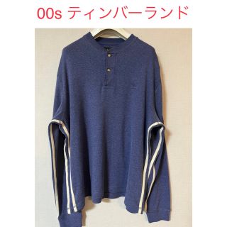 ギャップ(GAP)のティンバーランド ボックスシルエット ヘンリーネック 薄スウェット プルオーバー(Tシャツ/カットソー(七分/長袖))