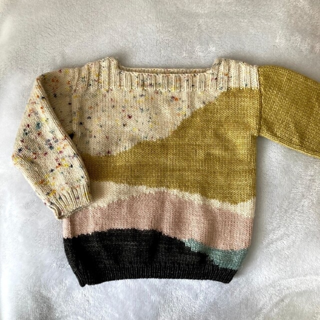 yoliandotismisha and puff landscape sweater 3～4y