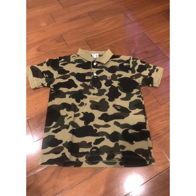 Ａ BATHING APE BAPE 迷彩ポロシャツ サイズ130 | フリマアプリ ラクマ