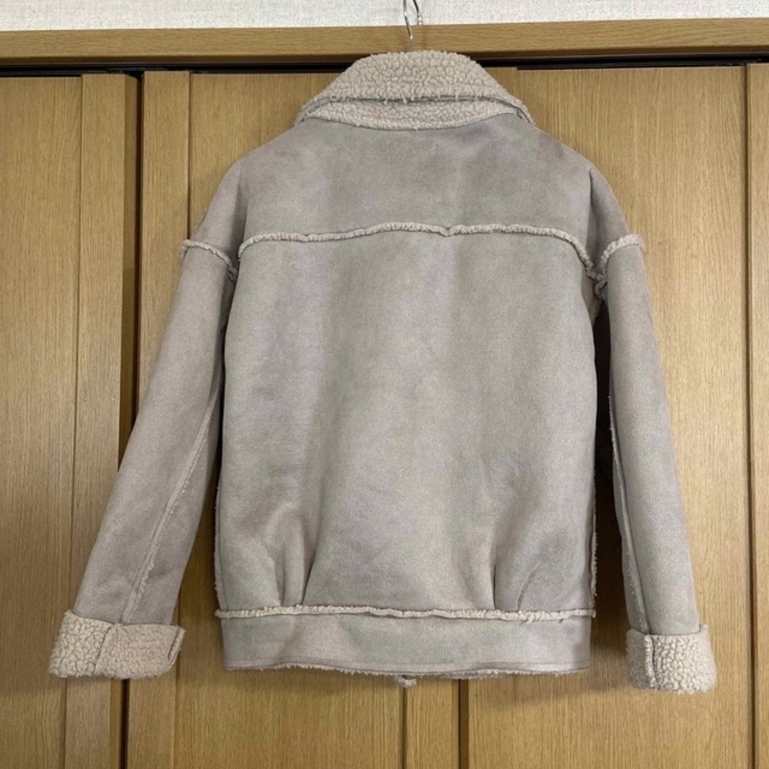 ✨フェイクムートン・ボアジャケット ブルゾン レディースのジャケット/アウター(ブルゾン)の商品写真