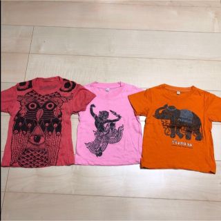 アジアン柄Tシャツ 3枚(Tシャツ/カットソー)