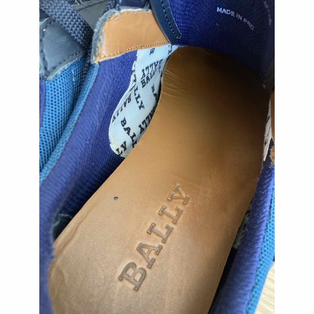 超美品 BALLY 5 1/2E 超上質 レザー スニーカー