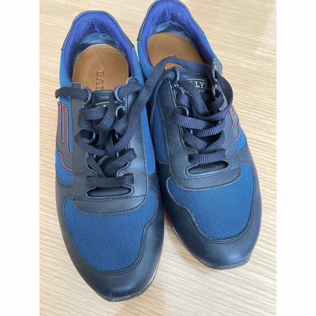 超美品 BALLY 5 1/2E 超上質 レザー スニーカー