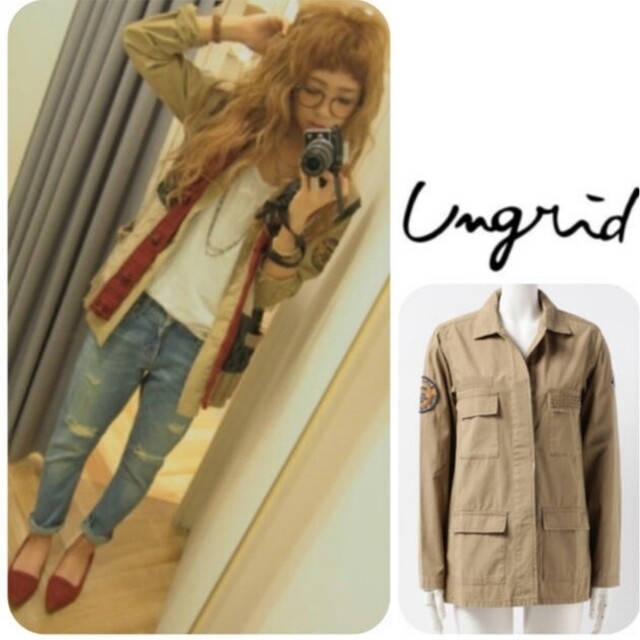 Ungrid - ungrid アングリッド ♡ ワッペンワークシャツジャケットの ...