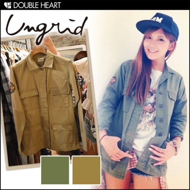 Ungrid - ungrid アングリッド ♡ ワッペンワークシャツジャケットの ...