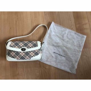 バーバリー(BURBERRY)の【新品】バーバリー　ホワイト　ピンク　ハンドバッグ　ショルダーバッグ(ハンドバッグ)