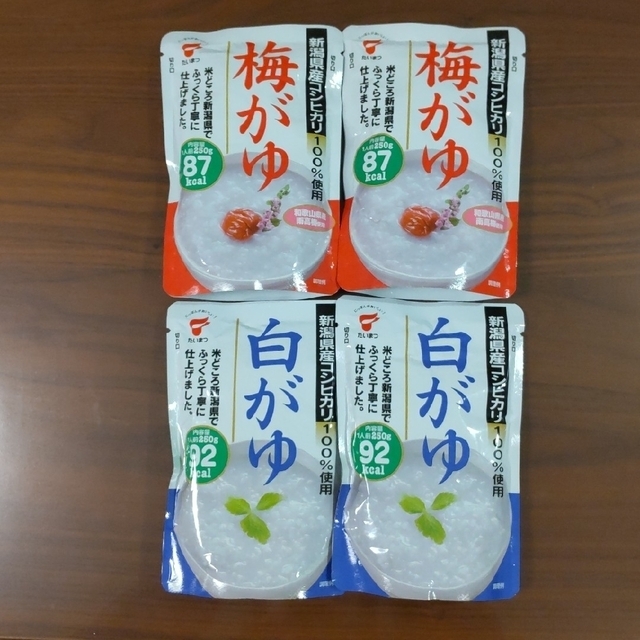 お粥 パウチ 4袋セット 食品/飲料/酒の食品(米/穀物)の商品写真